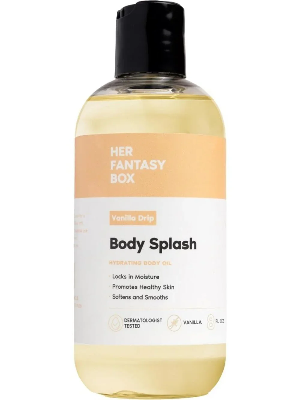 Warm Vanilla Sugar Body Splash Oil - Hydrating, Vegan, Creamy Cashmere